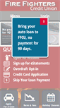 Mobile Screenshot of firefighterscu.org
